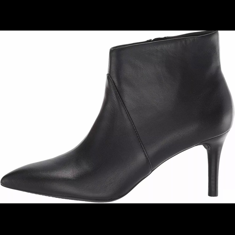 ROCKPORT ARIAHNNA LEATHER POINTED, BLACK, SZ 7.5B